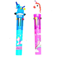INGROSSO CARTOLERIA PENNA 6 COLORI UNICORNO 6875081230257 INGROSSO PENNE REFIL MARCATORI EVIDENZIATORI
