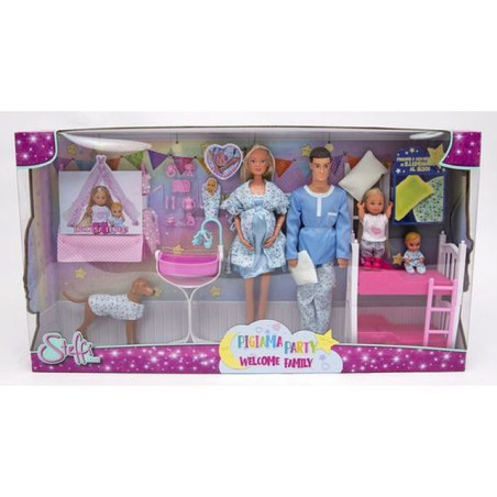 INGROSSO GIOCATTOLI STEFFI LOVE PIGIAMA PARTY WELCOME FAMILY 4006592071400 INGROSSO BAMBOLE E ACCESSORI