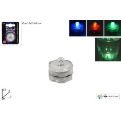 INGROSSO ARTICOLI NATALIZI LUMINO A LED IMPERMEABILE RGB IN BLISTER 8053482108063 INGROSSO ARTICOLI NATALE