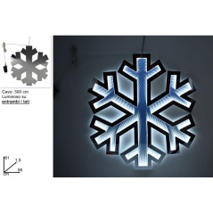 INGROSSO ARTICOLI NATALIZI FIOCCO DI NEVE LUMINOSO 3D 61CM 8053482116679 INGROSSO DECORAZIONI NATALIZIE