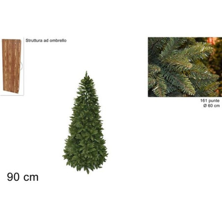 INGROSSO ARTICOLI NATALIZI PINO EVEREST 90CM 161PUNTE CX12G0013-3 8033113427718 INGROSSO ARTICOLI NATALE