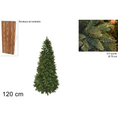 INGROSSO ARTICOLI NATALIZI PINO EVEREST 120CM 311PUNTE CX12G0013-4 8033113427732 INGROSSO ARTICOLI NATALE