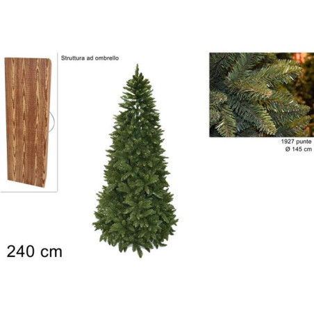 PINO EVEREST 240CM 1927PUNTE CX12G0013-8 EAN 8033113427787 INGROSSO ALBERI DI NATALE
