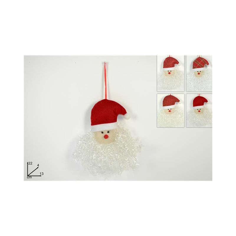 APPENDINO VISO BABBO NATALE 4COL. EAN 8033113756702 INGROSSO APPENDINI NATALIZI