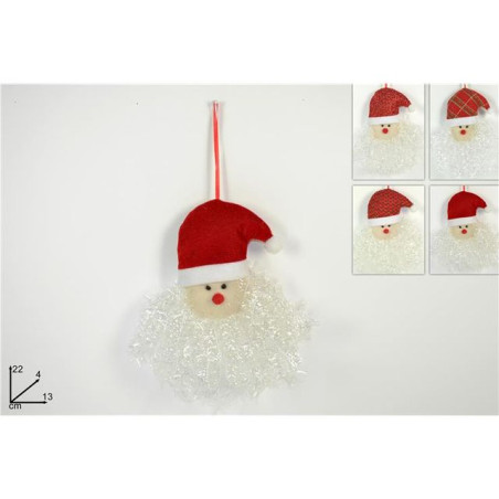 APPENDINO VISO BABBO NATALE 4COL. EAN 8033113756702 INGROSSO APPENDINI NATALIZI