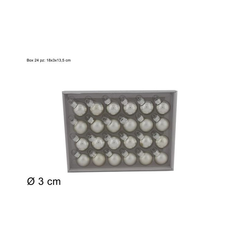 PALLINE VETRO SET 24PZ 3CM SILVERIN BOX EAN 8033113970368 INGROSSO PALLINE DI NATALE E PUNTALI PALLINE VETRO SET 24PZ 3CM SILVERIN BOX EAN 8033113970368 INGROSSO PALLINE DI NATALE E PUNTALI