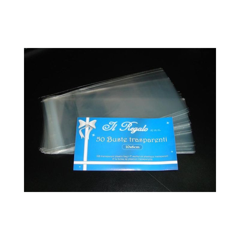 BUSTINE TRASPARENTI 50PZ 30MY 10X6 C/ADE EAN 8034048058718 INGROSSO SACCHETTI E SHOPPER NATALIZI BUSTINE TRASPARENTI 50PZ 30MY 10X6 C/ADE EAN 8034048058718 INGROSSO SACCHETTI E SHOPPER NATALIZI