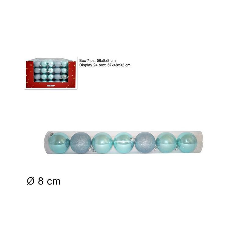 TUBO 7 PALLINE 8 CM 3 MOD. DISPLAY TIFFA EAN 8053482013282 INGROSSO PALLINE DI NATALE E PUNTALI TUBO 7 PALLINE 8 CM 3 MOD. DISPLAY TIFFA EAN 8053482013282 INGROSSO PALLINE DI NATALE E PUNTALI