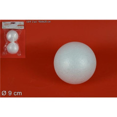 INGROSSO ARTICOLI NATALIZI PALLA POLISTIROLO cm.9 pz.2 8033113077470 INGROSSO ADDOBBI ALBERO NATALE PALLINE DI NATALE E PUNTALI