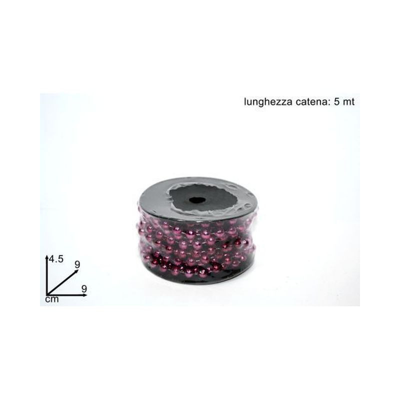 ROTOLO CATENA PERLE ASS. EAN 8027501277436 INGROSSO GHIRLANDE NATALIZIE