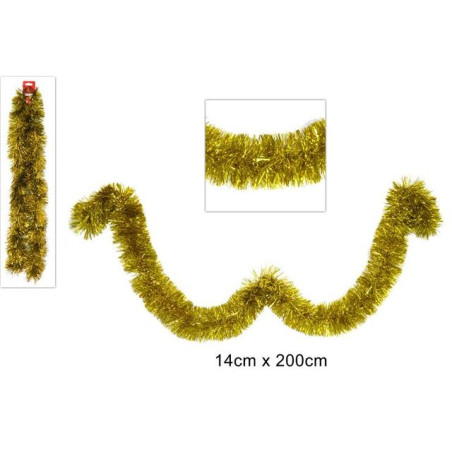 FILO ADDOBBO 14 CM X 2 MT ORO EAN 8033113444869 INGROSSO GHIRLANDE NATALIZIE