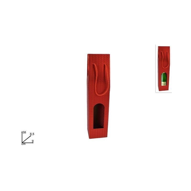 BOX PORTABOTTIGLIA SATINATO ROSSO R657 ( EAN 8053482138039 INGROSSO SACCHETTI E SHOPPER NATALIZI BOX PORTABOTTIGLIA SATINATO ROSSO R657 ( EAN 8053482138039 INGROSSO SACCHETTI E SHOPPER NATALIZI
