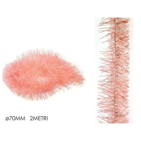 INGROSSO ARTICOLI NATALIZI FILO ROSA 70 MM 2 METRI 8015361214661 INGROSSO ADDOBBI ALBERO NATALE GHIRLANDE NATALIZIE