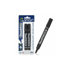 INGROSSO CARTOLERIA MARCATORI PUNTA SCALPELLO NERO BL.2PZ 8023650025461 INGROSSO PENNE REFIL MARCATORI EVIDENZIATORI