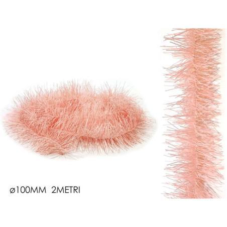INGROSSO ARTICOLI NATALIZI FILO ROSA 100 MM 2 METRI 8015361246273 INGROSSO ADDOBBI ALBERO NATALE GHIRLANDE NATALIZIE