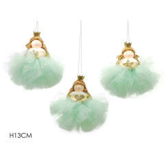 INGROSSO ARTICOLI NATALIZI APP. ANGELO BALLERINA VERDE 3ASS 8015361254896 INGROSSO ADDOBBI ALBERO NATALE