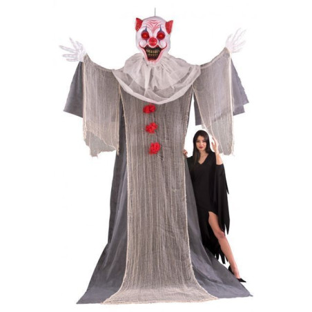 INGROSSO HALLOWEEN CLOWN HORROR H.360CM D'APP. C/OCCHI LUM. (BATT.INCL.) 8004761091385 INGROSSO ACCESSORI HALLOWEEN