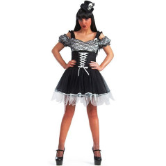 INGROSSO HALLOWEEN COSTUME STREGA CON TESCHIO TG.L IN BUSTA 8004761820480 INGROSSO ARTICOLI DI HALLOWEEN