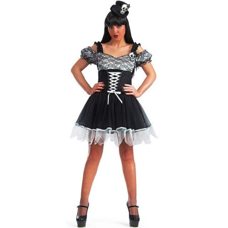 INGROSSO HALLOWEEN COSTUME STREGA CON TESCHIO TG.L IN BUSTA 8004761820480 INGROSSO ARTICOLI DI HALLOWEEN