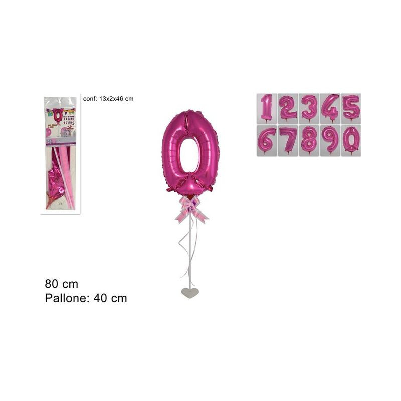 NUMERO GONF 0/9 ROSA 40CM CON BASE EAN 8034048483268 INGROSSO PALLONCINI COMPLEANNO NUMERO GONF 0/9 ROSA 40CM CON BASE EAN 8034048483268 INGROSSO PALLONCINI COMPLEANNO