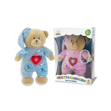 ORSETTO NINNA NANNA C/LUCE 56CM 2COL EAN 8017967393924 INGROSSO PELUCHE MORBIDOSI
