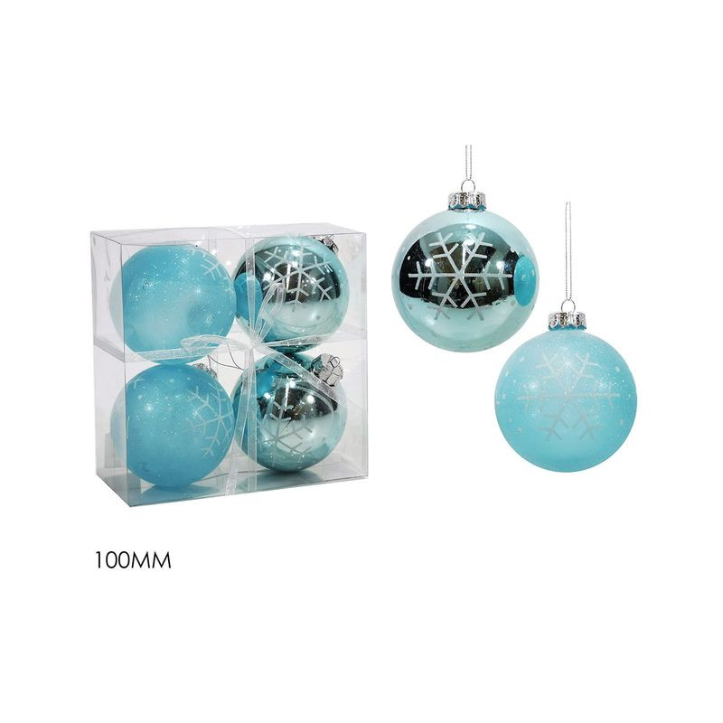 SET 4 PALLE 100MM C/FIOCCO CELESTE MIX EAN 8015361352554 INGROSSO PALLINE DI NATALE E PUNTALI SET 4 PALLE 100MM C/FIOCCO CELESTE MIX EAN 8015361352554 INGROSSO PALLINE DI NATALE E PUNTALI