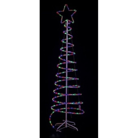 INGROSSO ARTICOLI NATALIZI ALBERO 216LED EST NAT MULT D50X180 8021785772106 INGROSSO ARTICOLI NATALE