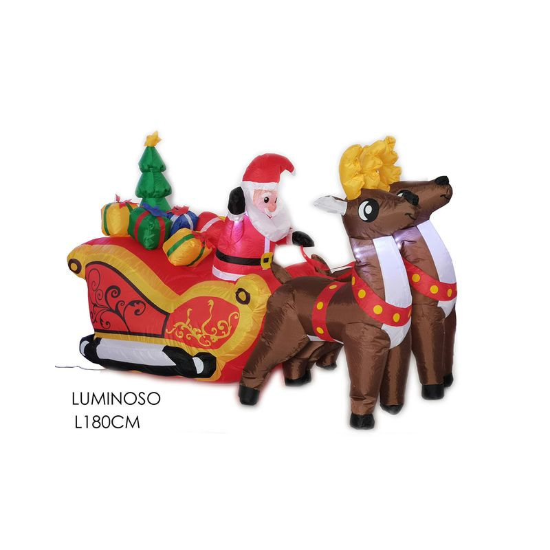 SLITTA CON BABBO NATALE GONFIABILE 180 EAN 8015361325688 INGROSSO OGGETTISTICA NATALIZIA SLITTA CON BABBO NATALE GONFIABILE 180 EAN 8015361325688 INGROSSO OGGETTISTICA NATALIZIA