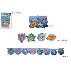 INGROSSO FESTA E PARTY FESTA E PARTY FESTONE SOGGETTI MARINI SET 6 PZ 8712026582621 INGROSSO ARTICOLI PER FESTE