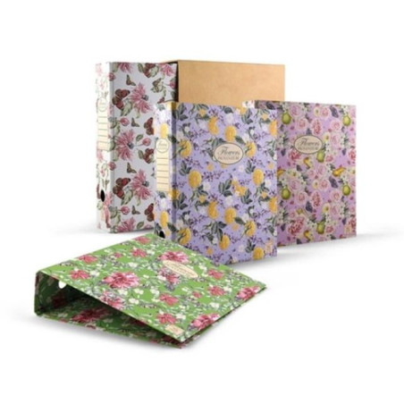 REGISTRATORE PIGNA D/8 NATURE FLOWER EAN 8005235009561 INGROSSO COPERTINE AD ANELLI