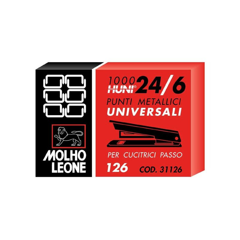 PUNTI 126 SC. DA 1000 PZ EAN 8002057312268 INGROSSO PINZATRICI ZENITH ED ECONOMICHE