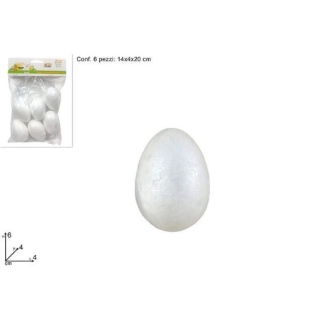 INGROSSO ARTICOLI DI PASQUA UOVA POLISTIROLO 6CM 6PZ 8033113226335 INGROSSO ARTICOLI PASQUALI DECORAZIONI PER PASQUA