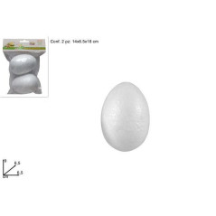 INGROSSO ARTICOLI DI PASQUA UOVA POLISTIROLO 9CM 2PZ 8033113226359 INGROSSO ARTICOLI PASQUALI DECORAZIONI PER PASQUA