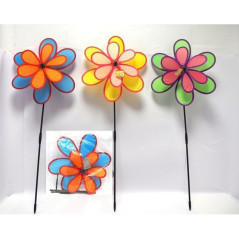 INGROSSO GIOCATTOLI GIRANDOLA TESSUTO FIORE DOPPIO CM50 ASS. 8021029121547 INGROSSO SPORT E ARIA APERTA