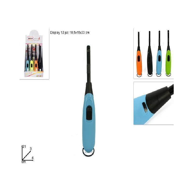 ACCENDIGAS RICARICABILE 4COL. EAN 8034048549858 INGROSSO ACCENDIGAS