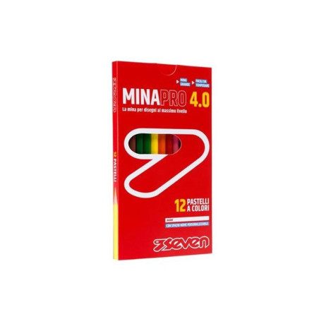 PASTELLI 4.0 - SCATOLA 12 PZ SEVEN EAN 8055714135274 INGROSSO MATITE COLORATE