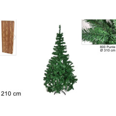 INGROSSO ALBERO SUPER ECO 210CM 800 PUNTEART.PL20 8027501600050 INGROSSO ARTICOLI NATALE ALBERI DI NATALE