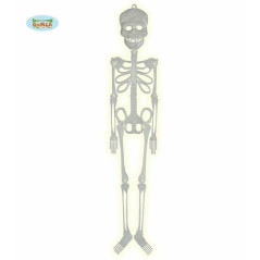 INGROSSO SCHLELETRO FLUORESCENTE 75 CM 8434077198667 INGROSSO ACCESSORI HALLOWEEN APPENDINI HALLOWEEN