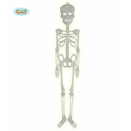 INGROSSO SCHLELETRO FLUORESCENTE 75 CM 8434077198667 INGROSSO ACCESSORI HALLOWEEN APPENDINI HALLOWEEN
