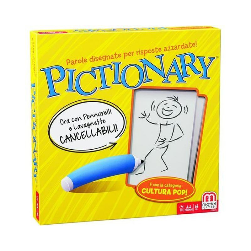 PICTIONARY 26,5X26,5X4,5CM 8+ANNI EAN 0887961324747 INGROSSO GIOCHI DI SOCIETA