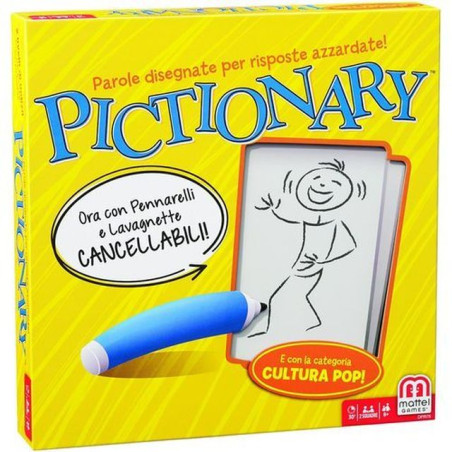 PICTIONARY 26,5X26,5X4,5CM 8+ANNI EAN 0887961324747 INGROSSO GIOCHI DI SOCIETA