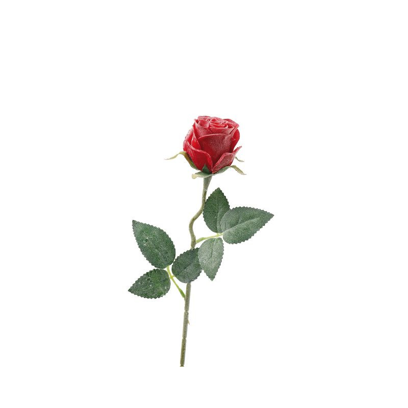 ROSA NAT INNEVATA X DEC ROSSA CM51 EAN 8021785858749 INGROSSO FIORI FINTI NATALIZI