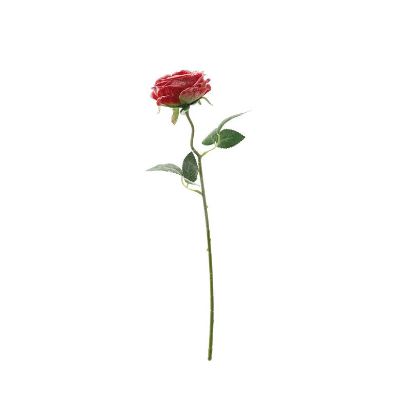 ROSA NAT INNEVATA X DEC ROSSA CM51 EAN 8021785858756 INGROSSO FIORI FINTI NATALIZI