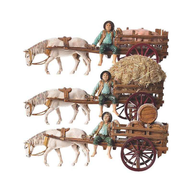 3 GRUPPI CON CARRETTO CM.10 STILE 700 EAN 08020376 INGROSSO PERSONAGGI PER IL PRESEPE E ANIMALI 3 GRUPPI CON CARRETTO CM.10 STILE 700 EAN 08020376 INGROSSO PERSONAGGI PER IL PRESEPE E ANIMALI
