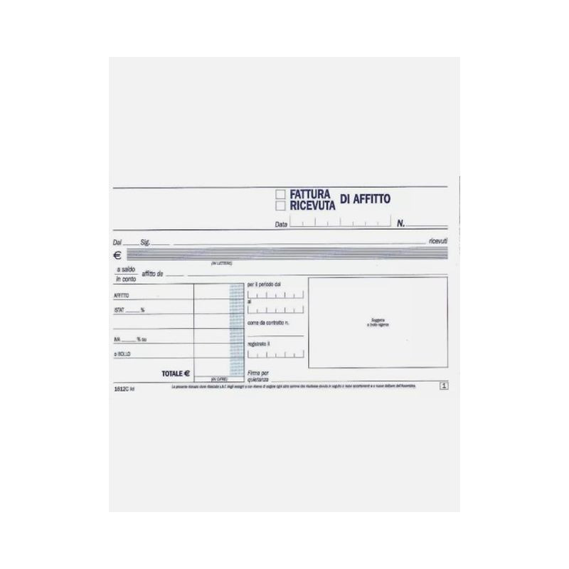 RICEVUTE D'AFFITTO 2 COPIE 11,5X16 CF 20 EAN 07911897 INGROSSO MODULI E SCHEDE RICEVUTE D'AFFITTO 2 COPIE 11,5X16 CF 20 EAN 07911897 INGROSSO MODULI E SCHEDE