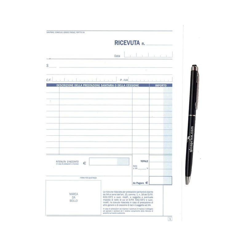 RICEVUTE SANITARIE 2 COPIE 15X21,5 CF 10 EAN 07911903 INGROSSO MODULI E SCHEDE RICEVUTE SANITARIE 2 COPIE 15X21,5 CF 10 EAN 07911903 INGROSSO MODULI E SCHEDE