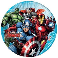 INGROSSO PIATTI CM.23 PZ.8 AVENGERS MIGHTY 07909658 INGROSSO ARTICOLI PER FESTE PIATTI PER PARTY