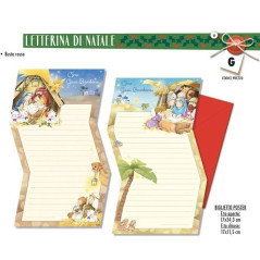 INGROSSO LETTERINA DI NATALE NT.5298 C.12 8001608352982 INGROSSO ARTICOLI NATALE BIGLIETTI NATALIZI