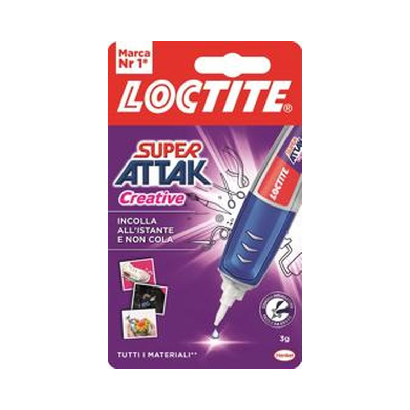 LOCTITE SUPER ATTACK CREATIVE 3g. EAN 8004630918584 INGROSSO COLLA LOCTITE SUPER ATTACK CREATIVE 3g. EAN 8004630918584 INGROSSO COLLA