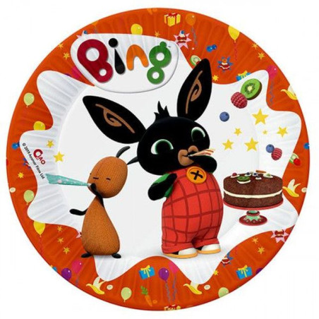 INGROSSO PIATTI CARTA CM.19 PZ.8 BING 8026196263519 INGROSSO ARTICOLI PER FESTE PIATTI PER PARTY
